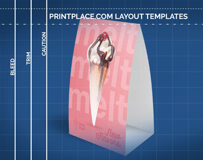 Spot UV Table Tents Layout Templates